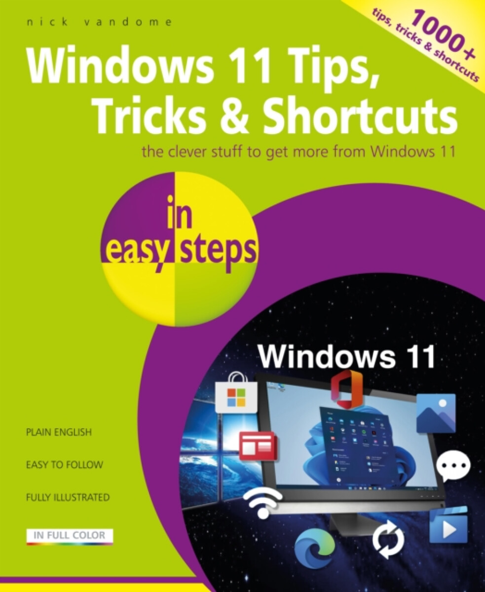 Kniha Windows 11 Tips, Tricks a Shortcuts in easy steps