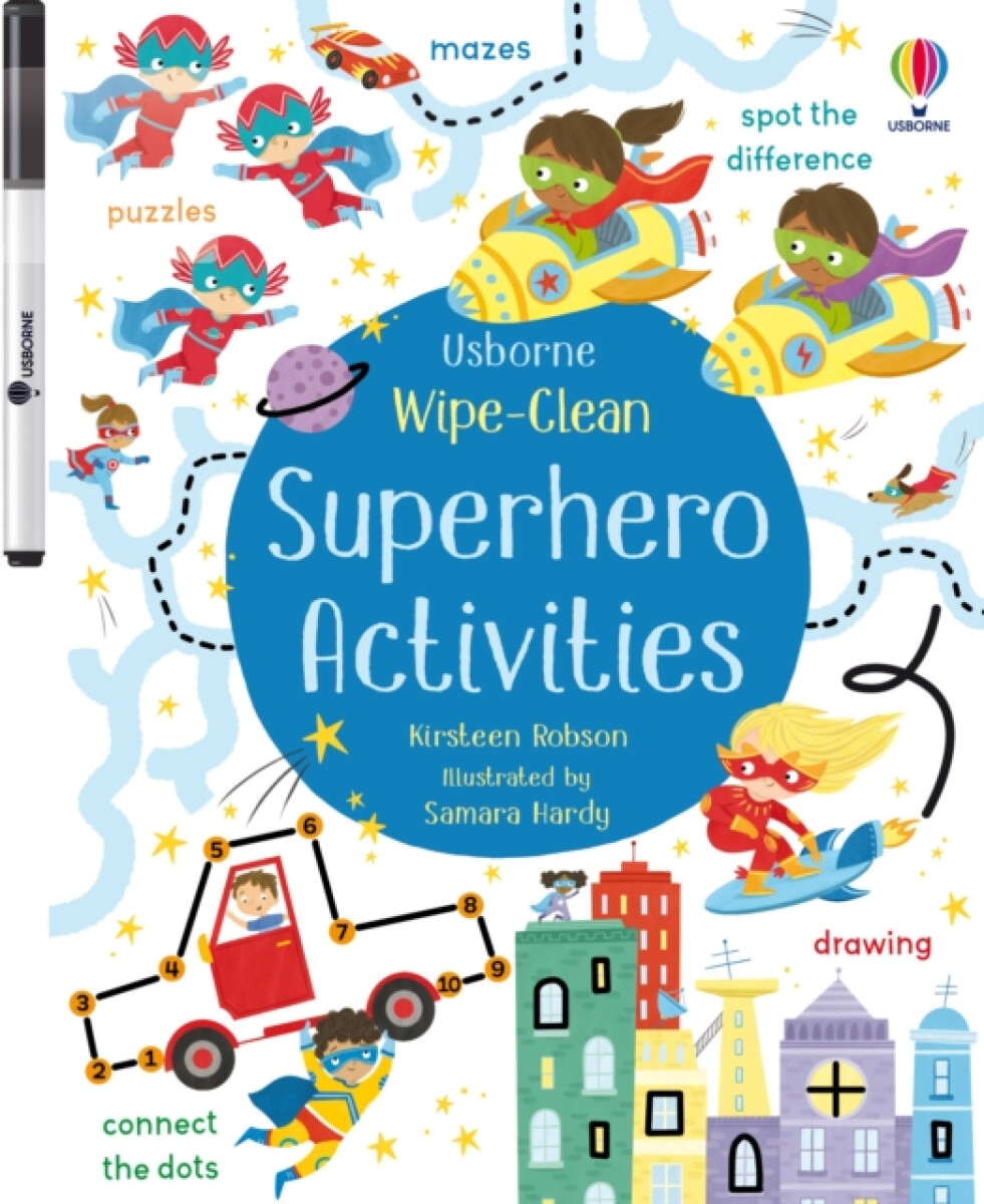 Kniha Wipe-Clean Superhero Activities