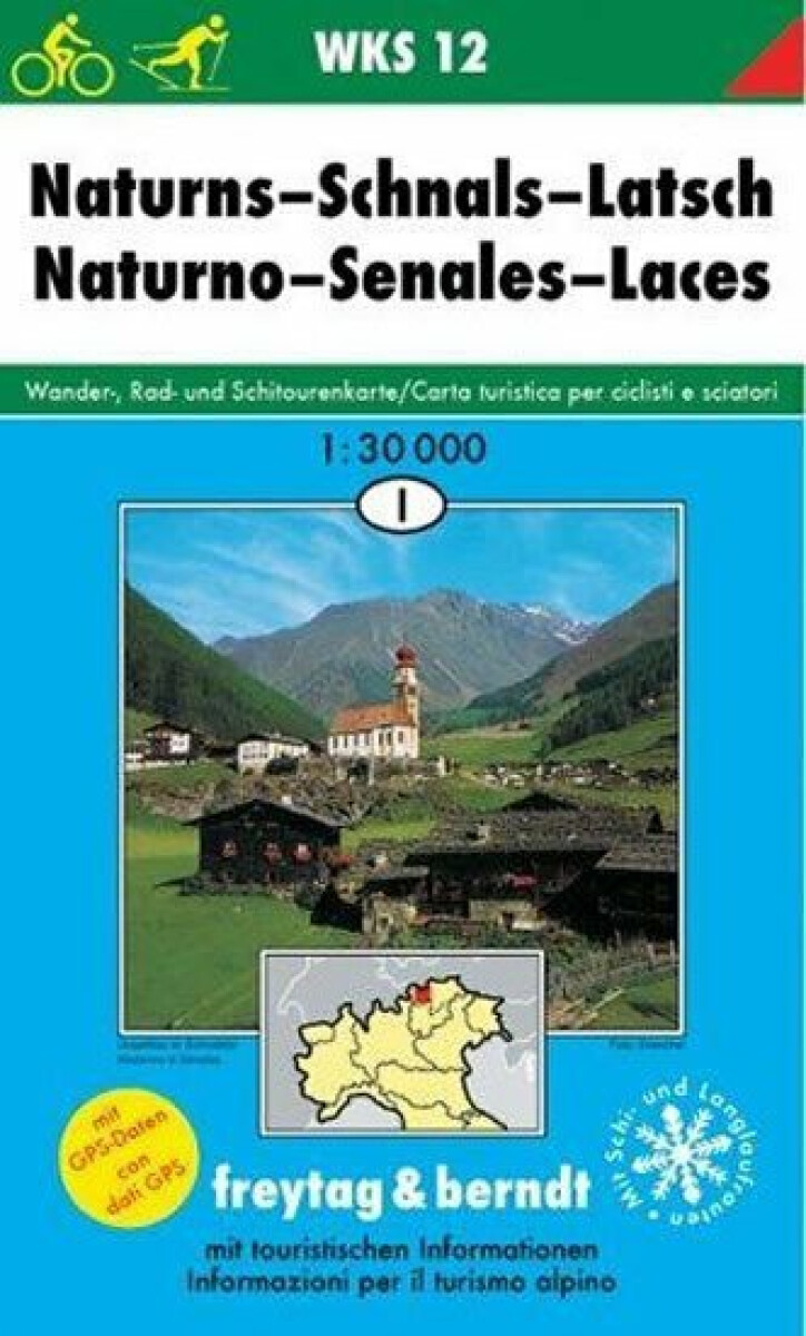 WKS 12 Naturns 1:30 000 / turistická mapa