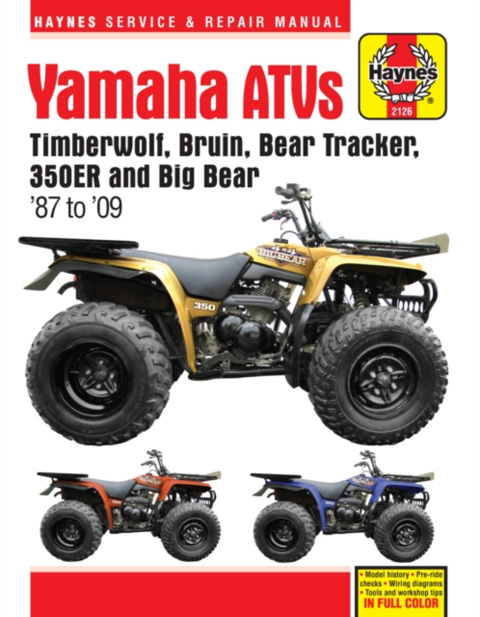 Kniha Yamaha ATVs (87 - 09) Haynes Repair Manual