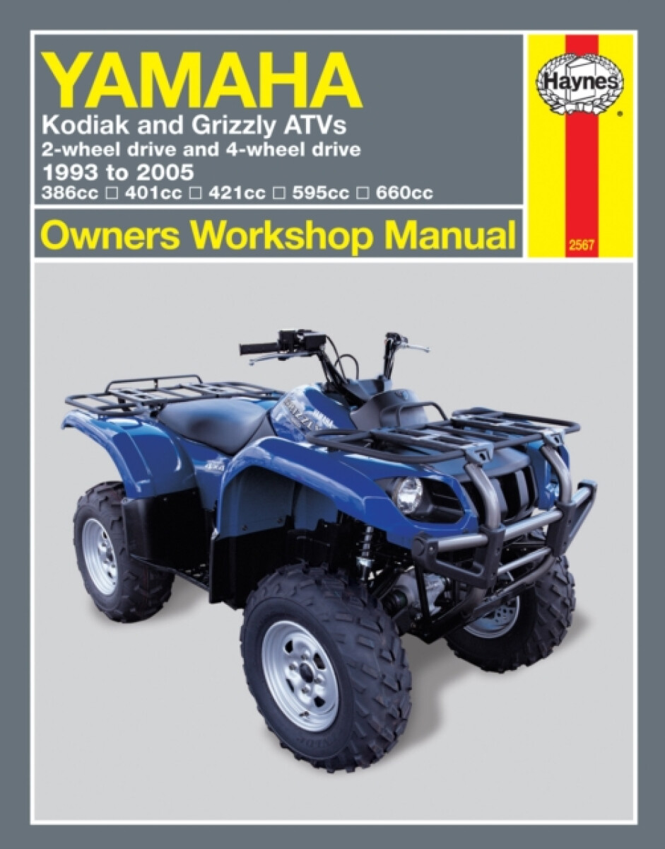 Kniha Yamaha Kodiak a Grizzly ATVs (93 - 05) Haynes Repair Manual