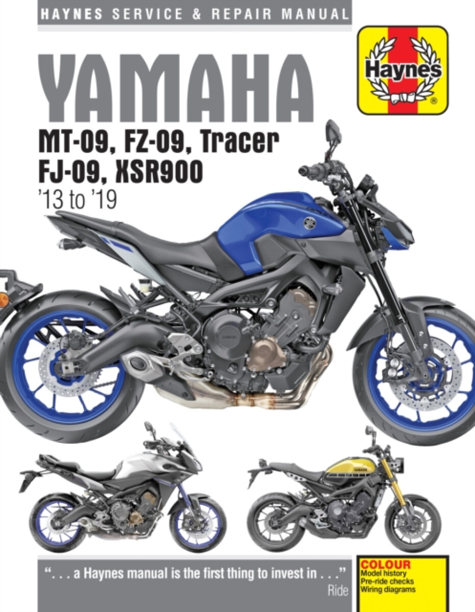 Kniha Yamaha MT-09, FZ-09, Tracer, FJ-09, XSR900 (03 -19)