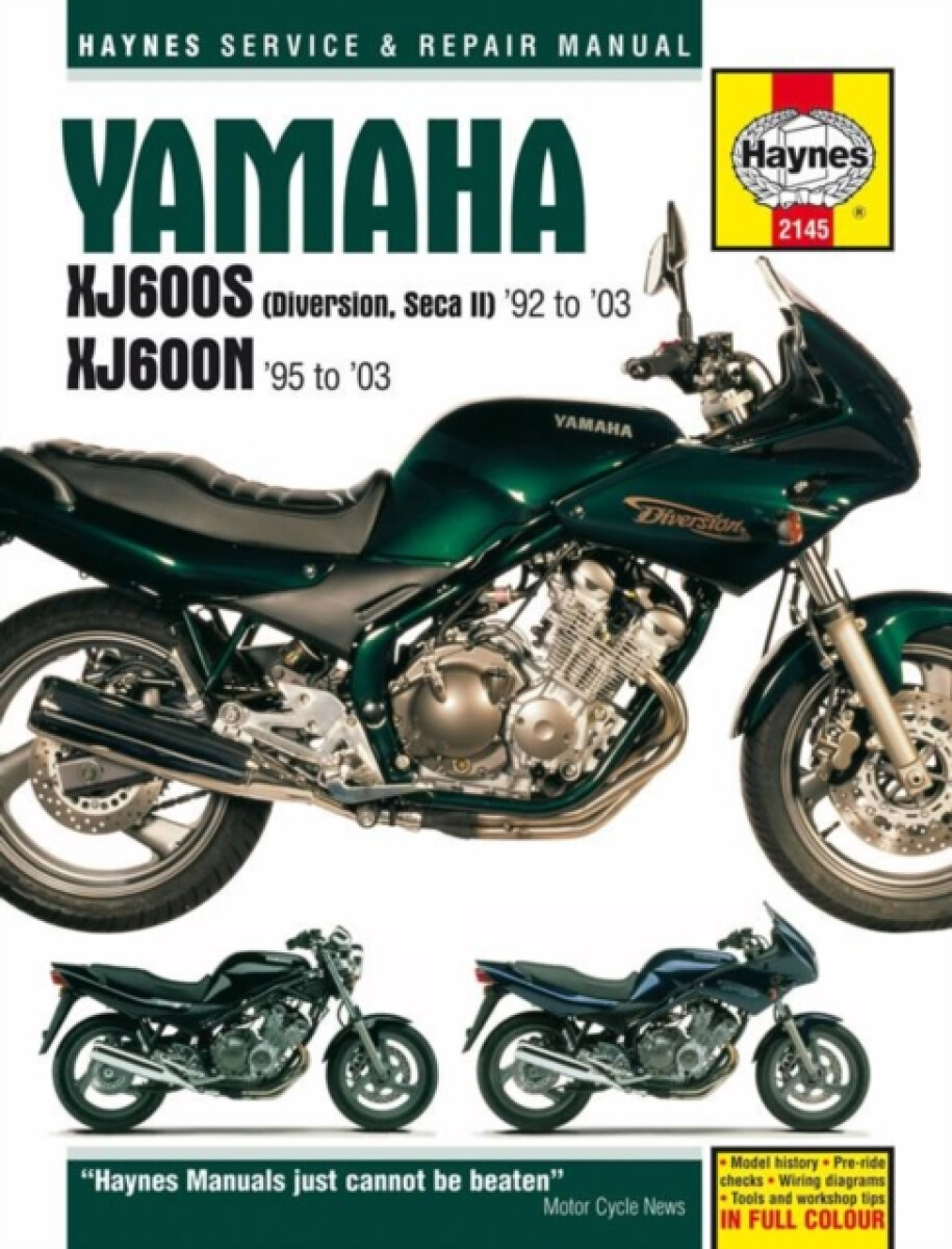 Kniha Yamaha XJ600S (Diversion, Seca II) a XJ600N Fours (92 - 03) Haynes Repair Manual