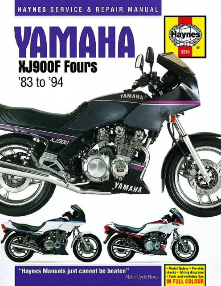 Kniha Yamaha XJ900F Fours (83 - 94) Haynes Repair Manual