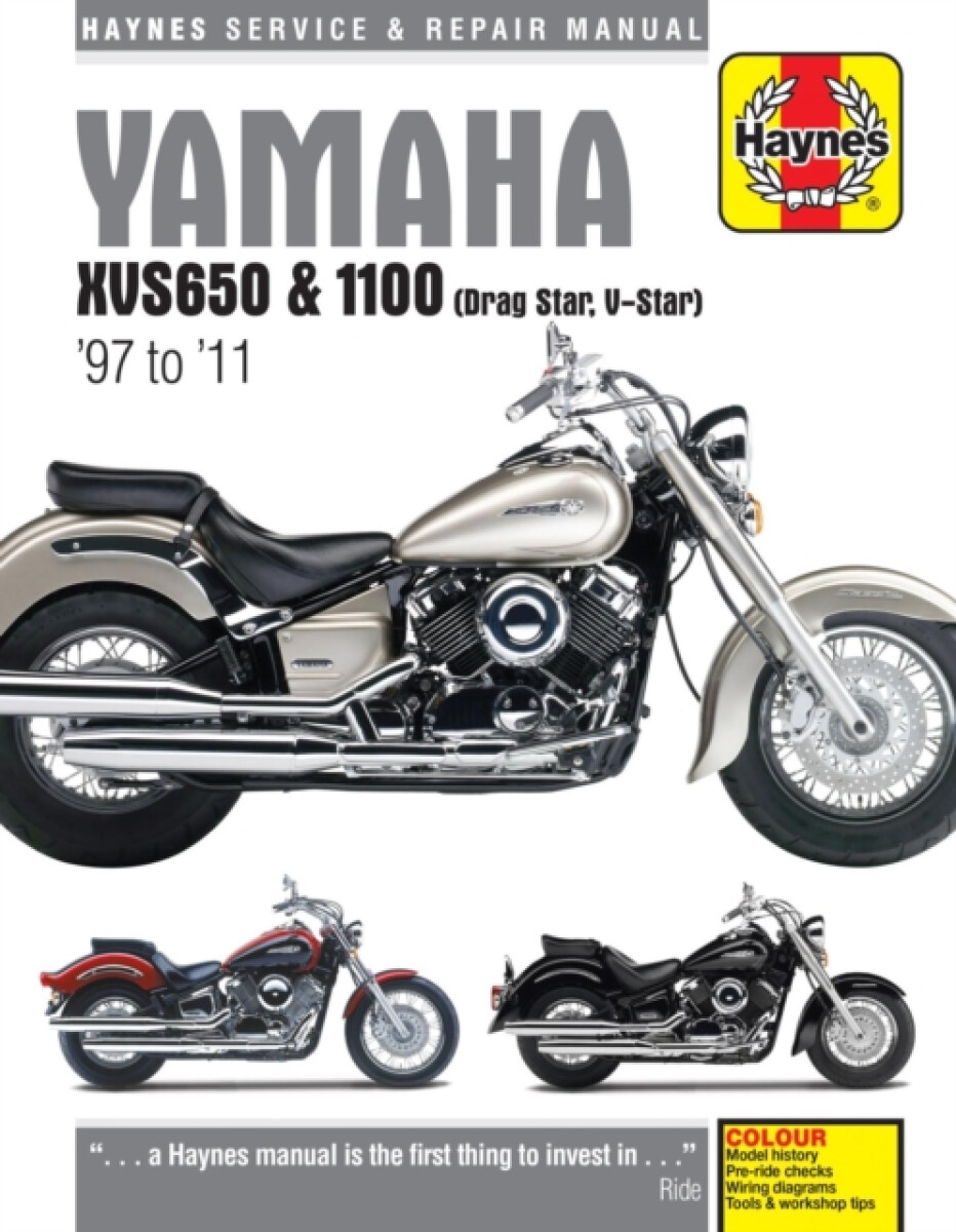 Kniha Yamaha XVS650 a 1100 Drag Star/V-Star (97 - 11) Haynes Repair Manual