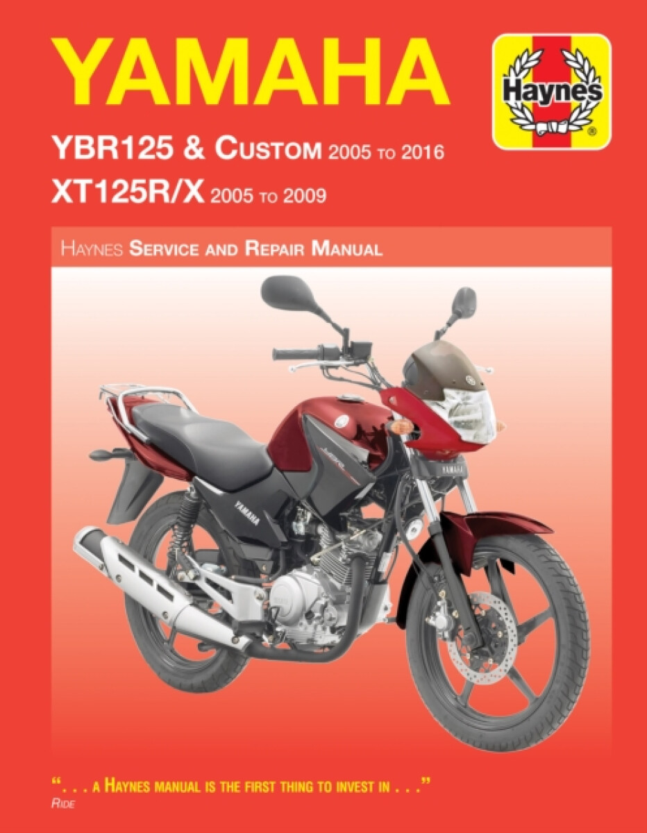 Kniha Yamaha YBR125 (05 - 16) a XT125R/X (05 - 09) Haynes Repair Manual