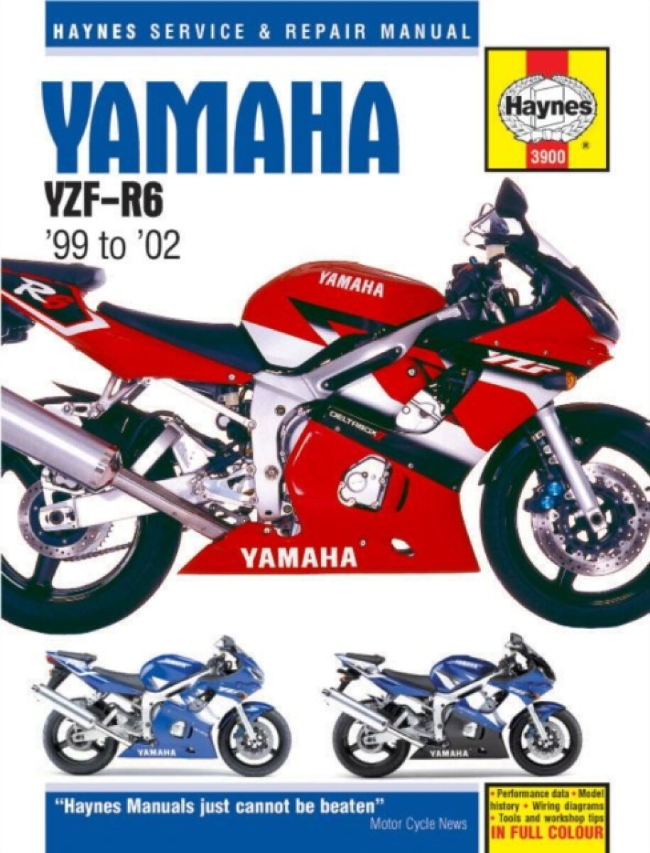 Kniha Yamaha YZF-R6 (99 - 02) Haynes Repair Manual