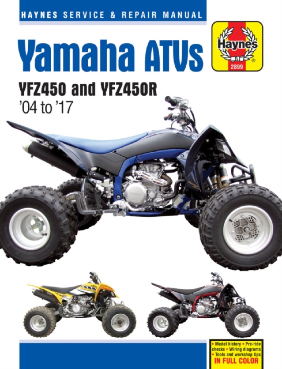 Kniha Yamaha YZF450 a YZF450R ATV Repair Manual