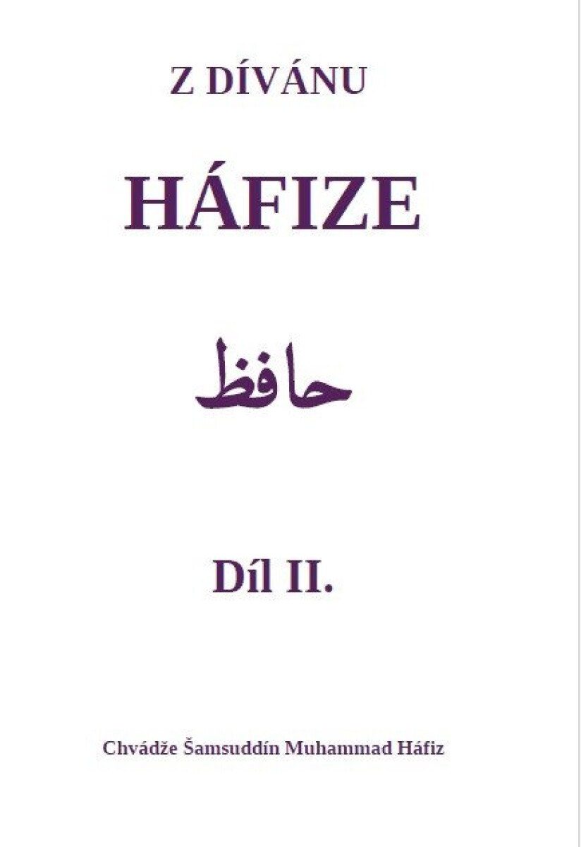 Kniha Z dívánu Háfize Díl II.