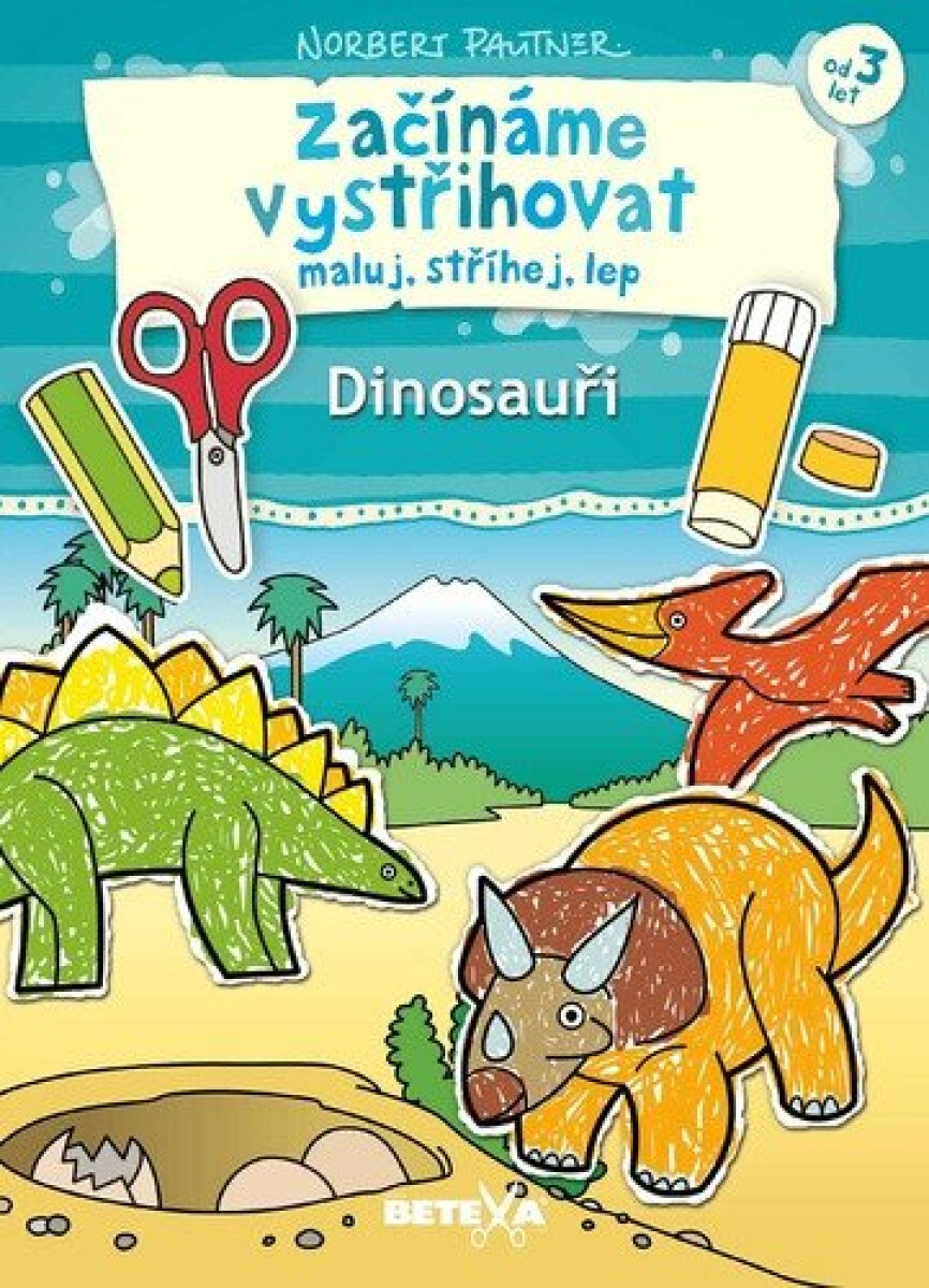 Kniha BETEXA Začínáme vystřihovat - Dinosauři