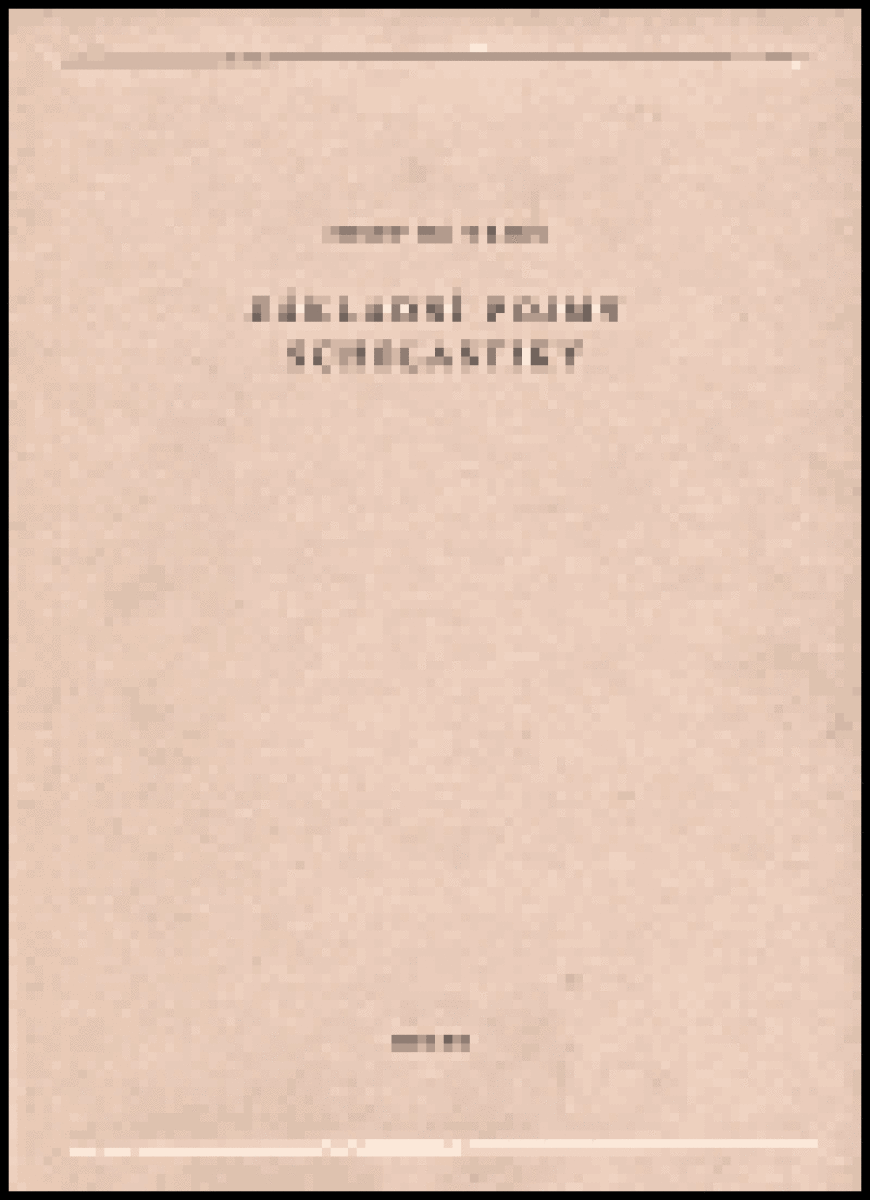 Kniha Základní pojmy scholastiky