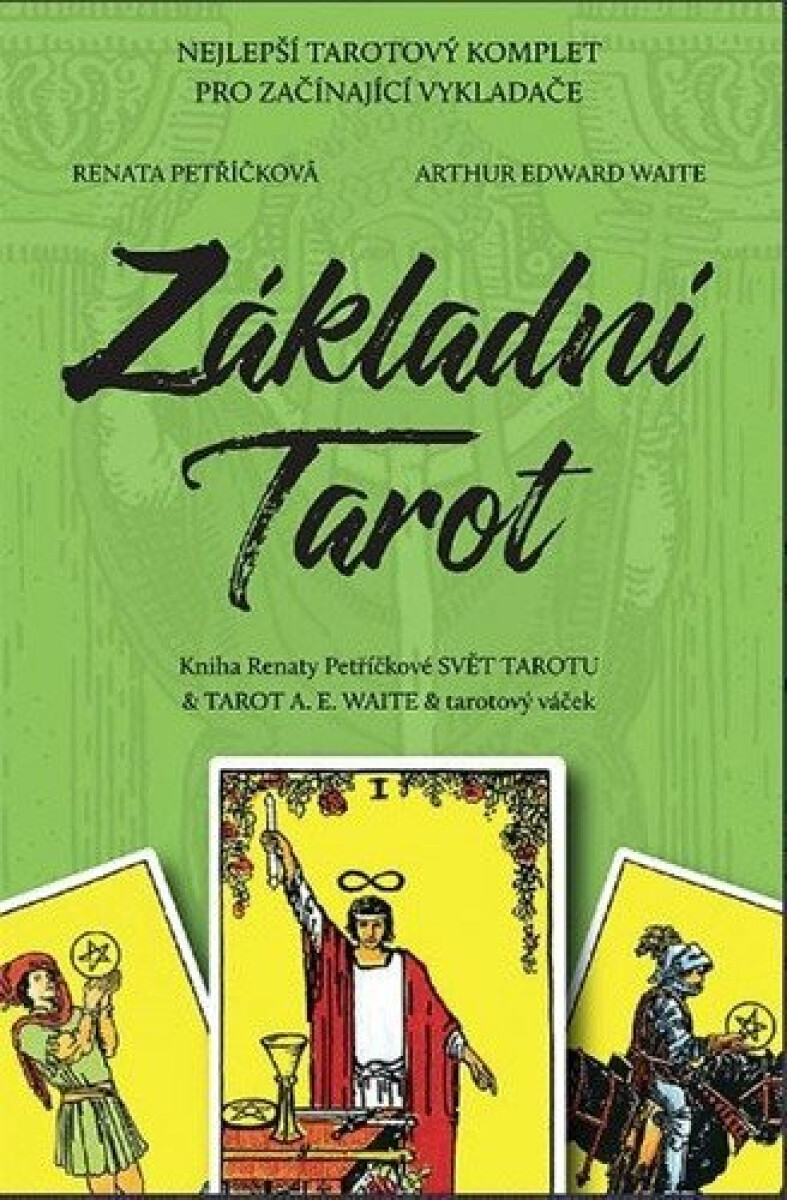 Kniha Základní Tarot - Kniha Svět tarotu a 78 karet A.E.Waite + váček