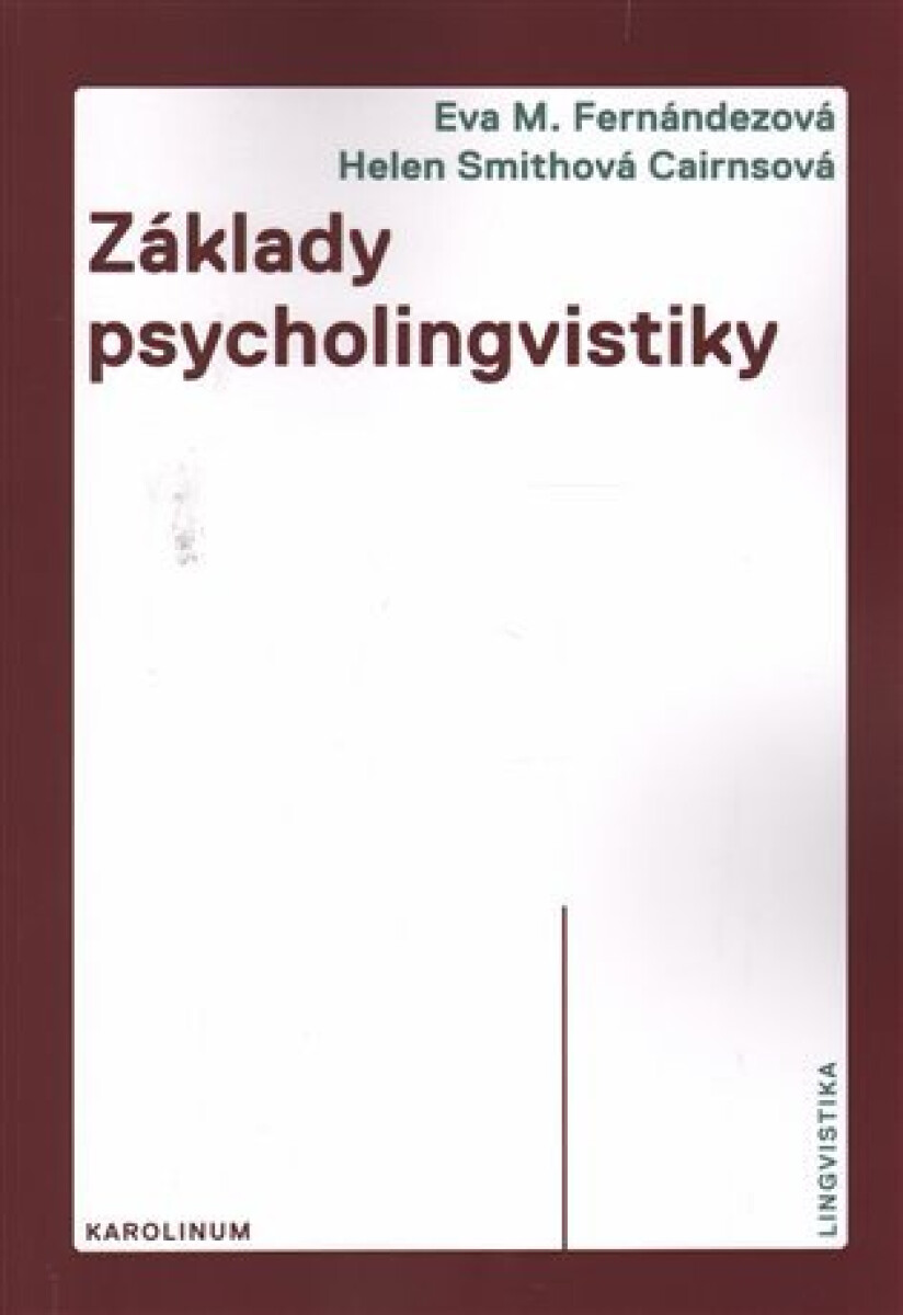 Kniha Základy psycholingvistiky