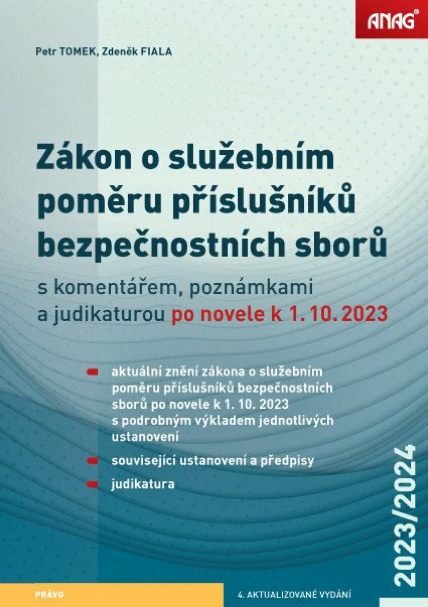 Kniha Zákon o služebním poměru příslušníků bezpečnostních sborů