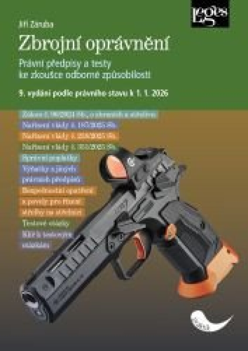 Kniha Zbrojní oprávnění podle právního stavu k 1. 1. 2026