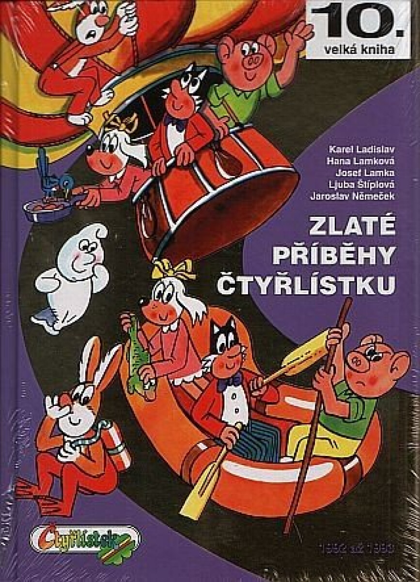 Kniha Zlaté příběhy Čtyřlístku. 10. velká kniha komiksových příběhů Čtyřlístku