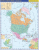 Severní a střední Amerika – příruční politická mapa - neuveden