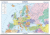 Evropa – státy a území – školní nástěnná mapa - neuveden