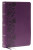 KJV Holy Bible: Large Print Single-Column with 43,000 End-of-Verse Cross References, Purple Leathersoft, Personal Size, Red Letter, (Thumb Indexed): King James Version - Thomas Nelson