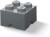 Úložný box LEGO 4 - tmavě šedý (poškozené) - neuveden