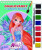 Winx Club Bloom - Omalovánky s vodovými barvami (zelená) - neuveden