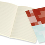 Moleskine - zápisníky Volant 2 ks - linkované, oranžový a modrý S
