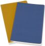 Moleskine - zápisníky Volant 2 ks - čistý, modrý a žlutý L