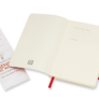 Moleskine - zápisník - linkovaný, červený S 2