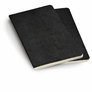 Moleskine - zápisníky Volant 2 ks - čisté, černé S