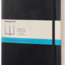 Moleskine - zápisník - tečkovaný, černý XL