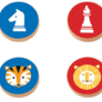 Chess and Checkers: Geometric Animals/Cestovní šachy: Zvířata
