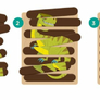 Tyčinková skládačka: Dinosauři 24 dílků