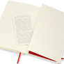 Moleskine - zápisník - měkký, linkovaný, červený L