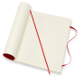 Moleskine - zápisník měkký, linkovaný, červený XL