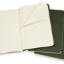 Moleskine - sešity 3 ks čisté, zelené S