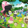 Puzzle Rozdovádění Pokémoni 300 dílků 2