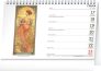 Stolní kalendář Alfons Mucha 2024, 23,1 × 14,5 cm 2