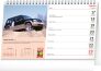 Stolní kalendář Svět motorů – Auta, která jsme milovali 2024, 23,1 × 14,5 cm 2