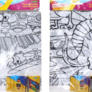 Omalovánky W034057 velké 50x70 cm + 6 ks voskovek 2