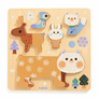 19 Dřevěné puzzle WoodyStack - 5 pcs