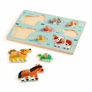 43 Vkládací puzzle Zvířata z farmy