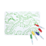 SUPERPETIT MINI Silikonová podložka na malování s fixy 30x20 cm DINO 1