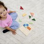Montessori Čtverce skládačka puzzle - Eichhorn (6032) 4