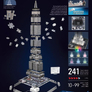 3D Puzzle Iconics Empire State Building (Noční edice) 216 dílků 2