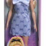 Barbie modelka - šaty s modrými mašlemi - Barbie 2