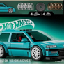 MBS HOT WHEELS SPEED SERIES - CUSTOM´90 HONDA CIVIC EF3