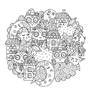 Kulaté omalovánky Mandaly 5
