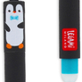 Gumovací pero Legami Erasable Gel Pen - Penguin - 0.7 mm - Turquoise Ink 3