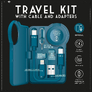 Cestovní sada s kabelem a adaptéry Legami Travel Kit With Cable And Adapters - Travel Set With Cable And Adap - Petrol 2