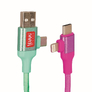 Magnetický nabíjecí kabel 4 v 1 Legami Magnetic 4-In-1 Charging Cable - Electric Aura 4